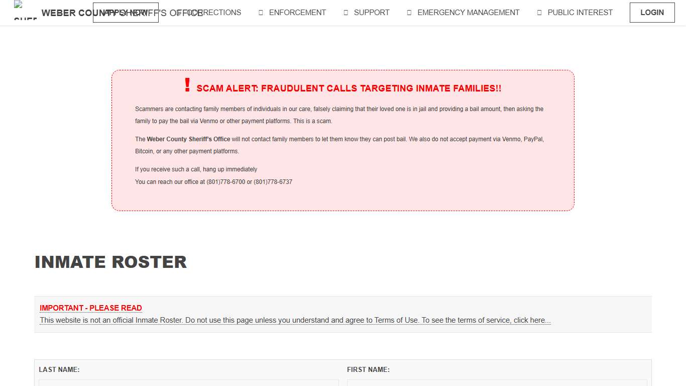 Weber County Sheriff's Office