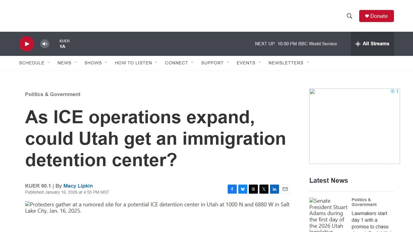 As ICE operations expand, could Utah get an immigration detention center? | KUER
